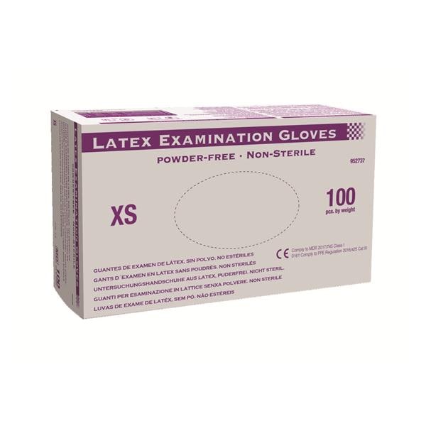 Gants d'examen latex sans poudre (L)