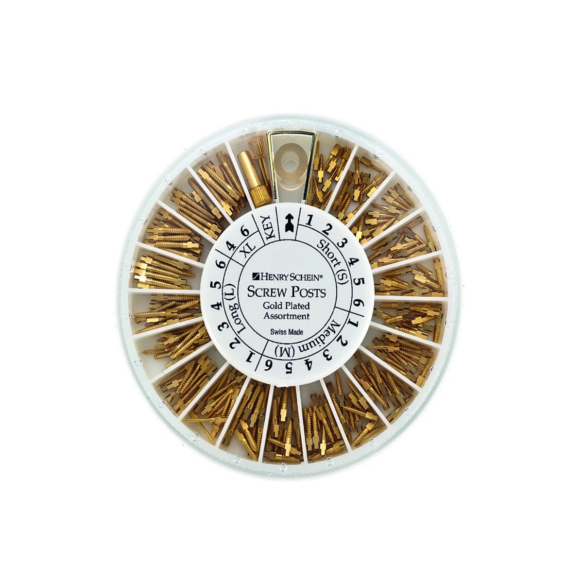 Screw Posts dors HENRY SCHEIN - Coffret assortiment de 60 screw-posts