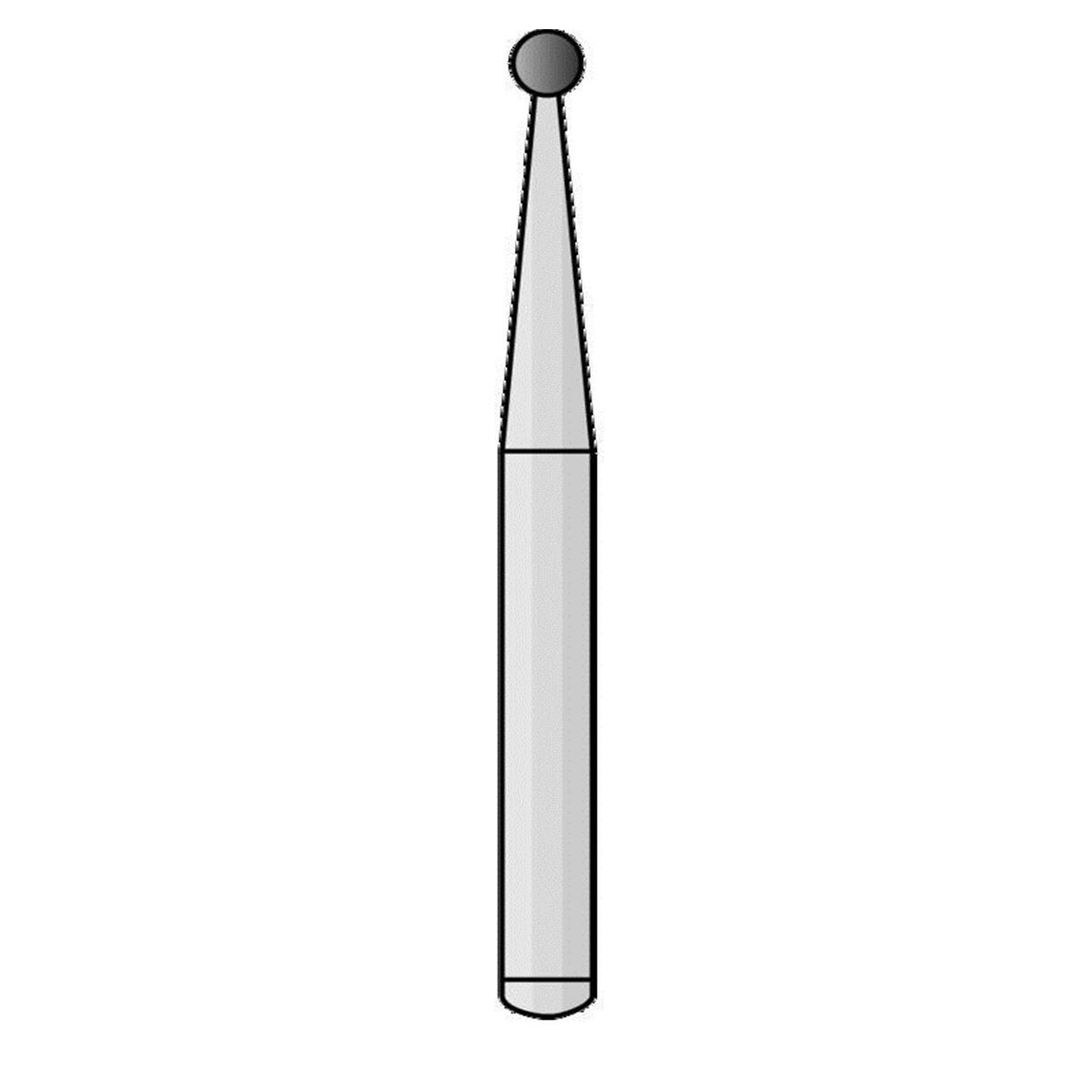 Fraises tungstne HENRY SCHEIN - FG - Ronde - 6 018 - La bote de 10