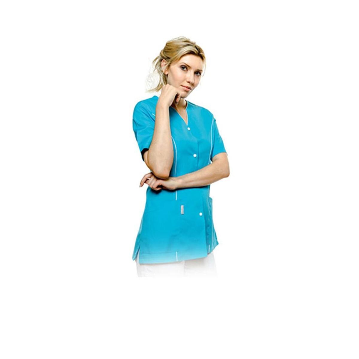 Tunique Bilbao SELEKTO - Turquoise soulign blanc - Taille XXL