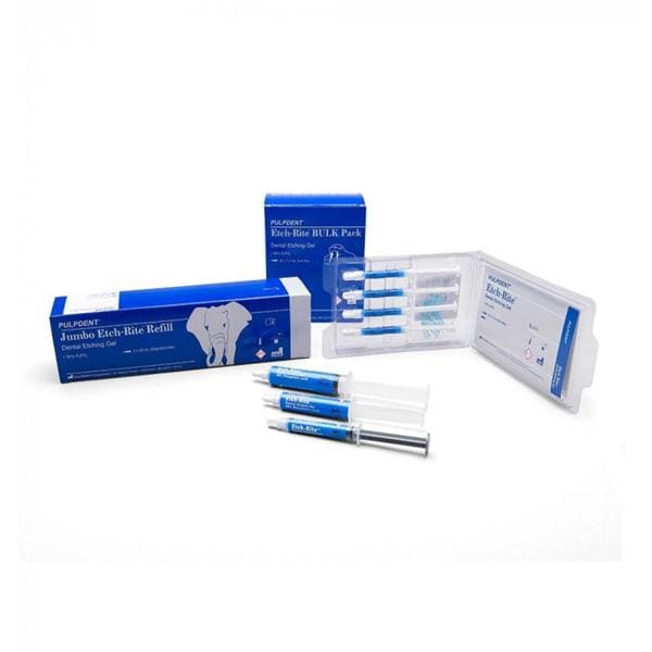 LQ Etch-Rite Kit (4x1.2ml + 8 Embouts) - Pulpdent