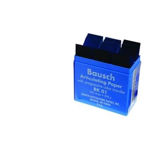 Papier articulé Bausch Arti-Check - Droit, Boîte avec livrets, 200 bandes