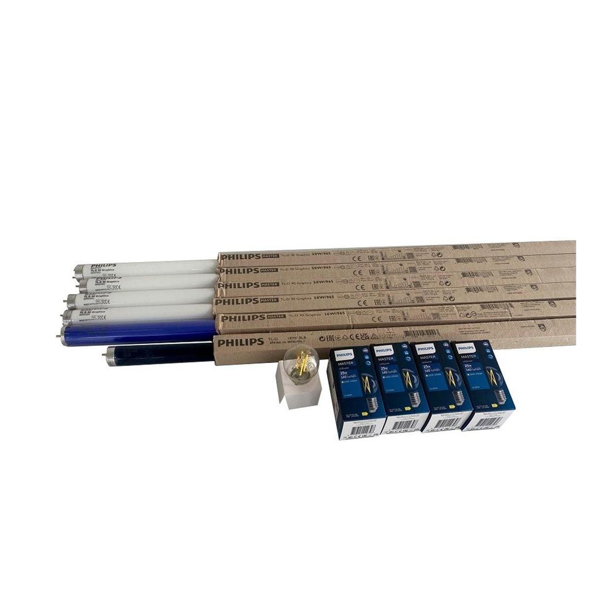Kit tubes et ampoule GAMAIN - pour clairage 1468 - 1431 - 2765 - 2865HF -2964 - 2965