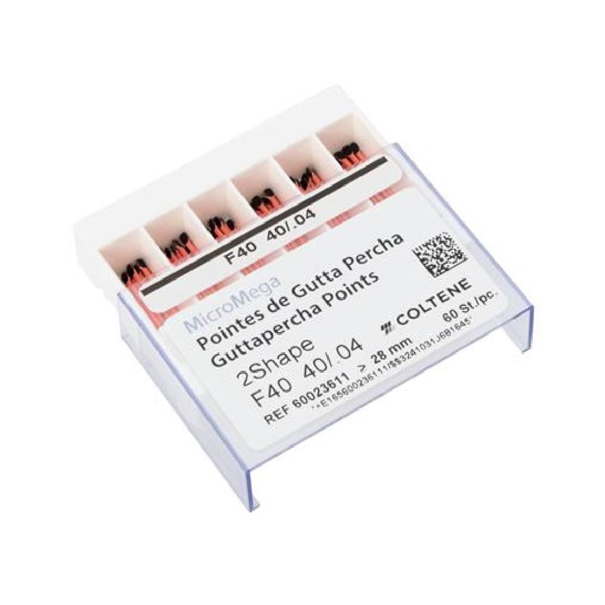 GUTTA PERCHA 2SHAPE F40 40/.04 SB (60) MICROMEGA