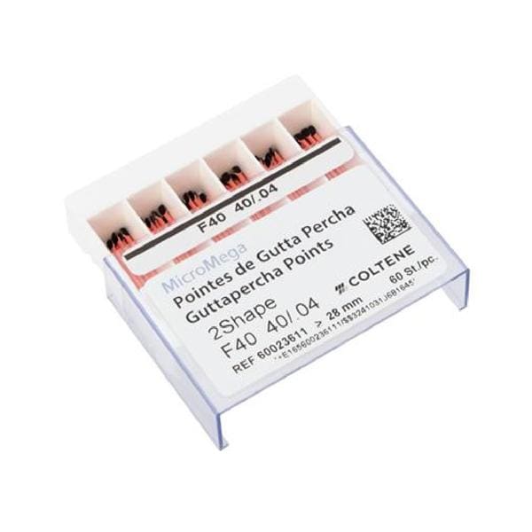 GUTTA PERCHA 2SHAPE F40 40/.04 SB (60) MICROMEGA