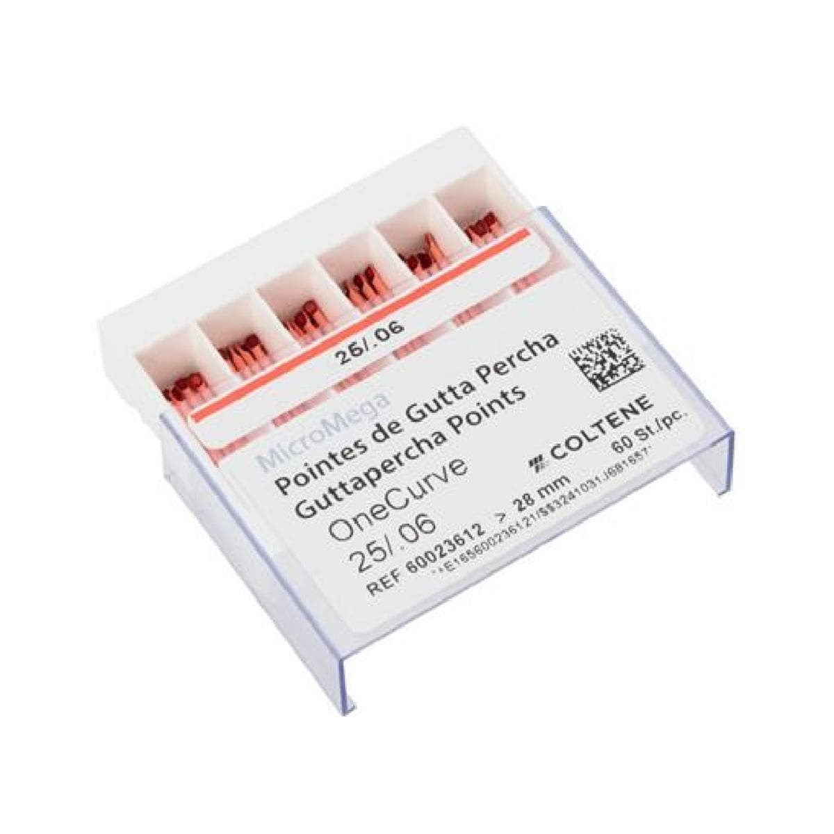 GUTTA PERCHA ONECURVE 25/.06 SB (60) MICROMEGA