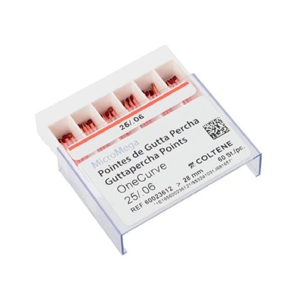 GUTTA PERCHA ONECURVE 25/.06 SB (60) MICROMEGA