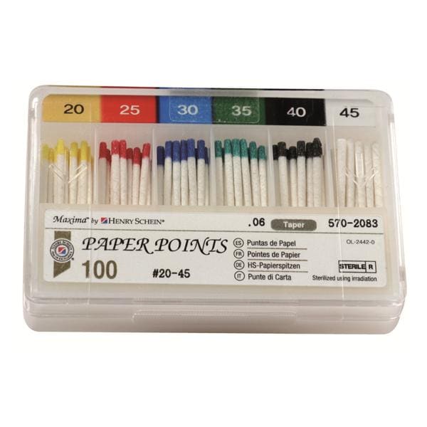 Pointes Papier Taper Maxima 06T N35 - Bote de 100 - HENRY SCHEIN