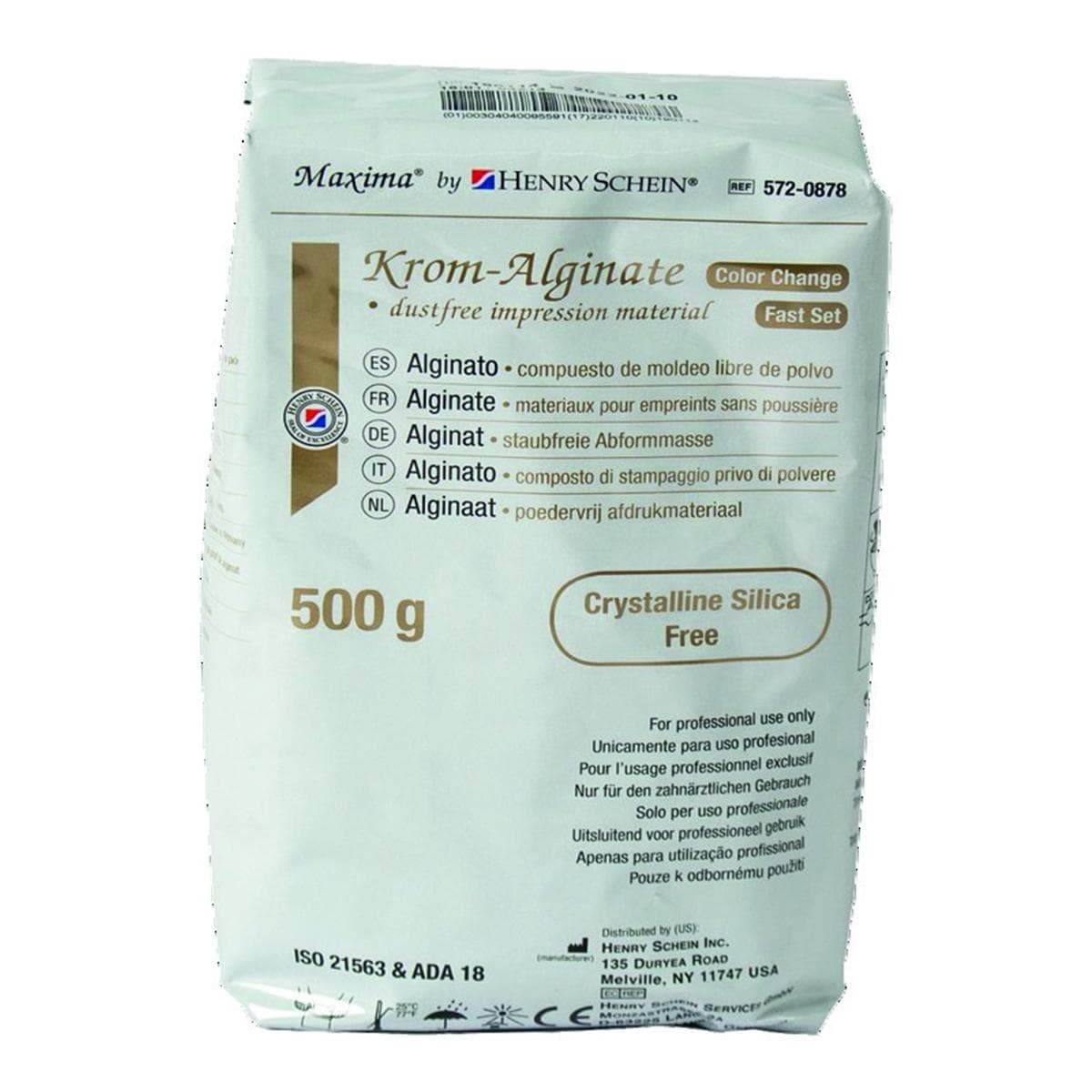 Maxima Krom Alginate Plus HENRY SCHEIN - Lot de 2 sachets de 500g