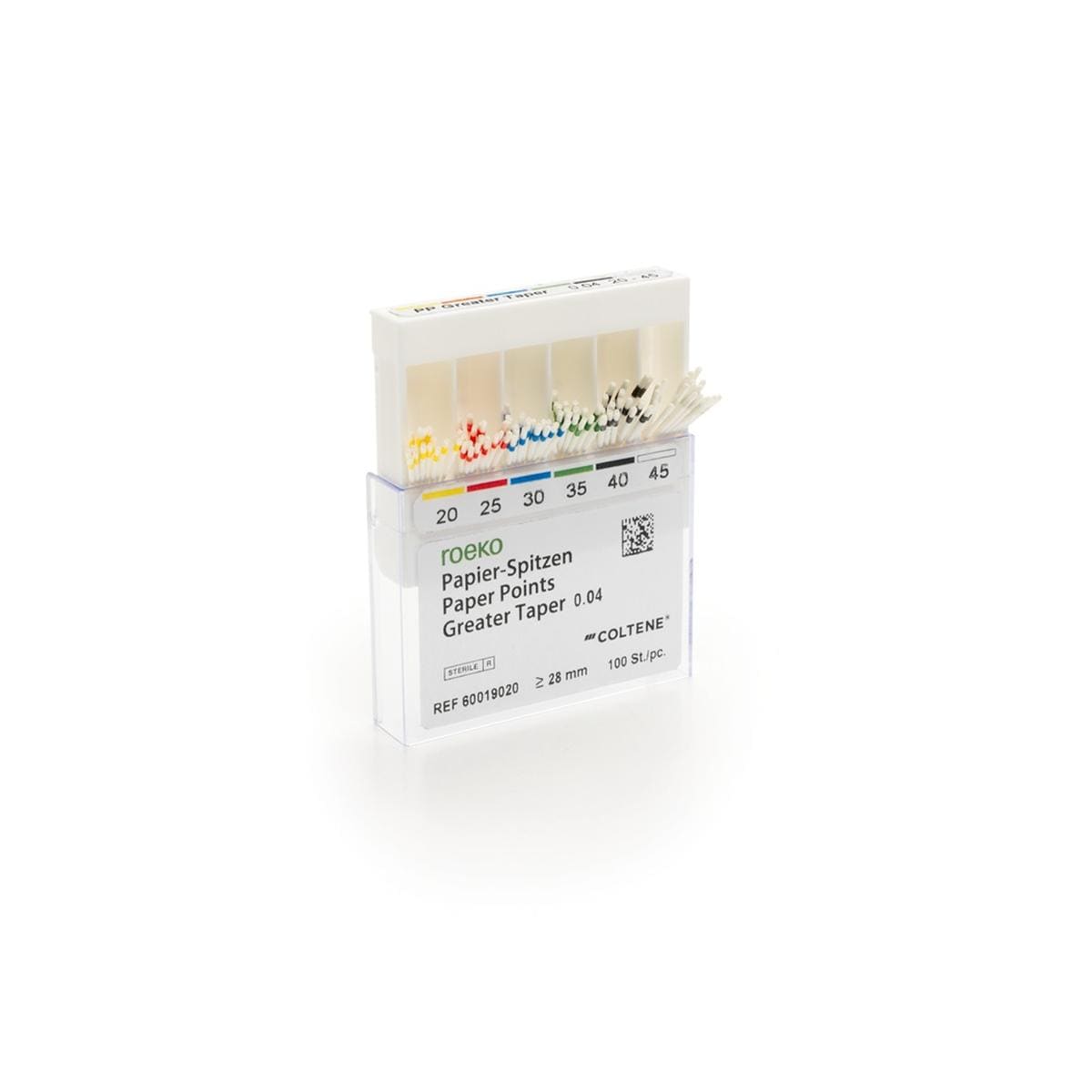 Bote distributrice pointes papier Greater Taper ROEKO - 0.04 n25 - lot de 100
