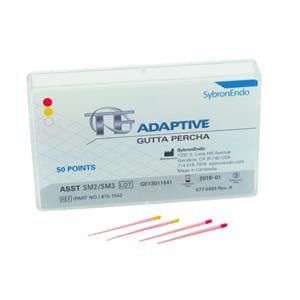 Pointes gutta TF Adaptive SYBRON ENDO - Assortiment - Lot de 50