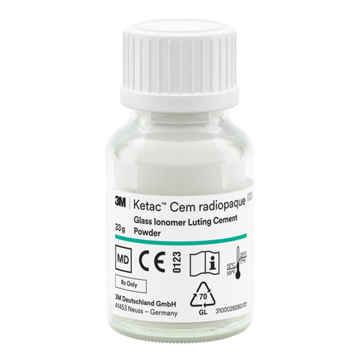 Ketac Cem radiopaque 3M - Poudre- Flacon de 33g