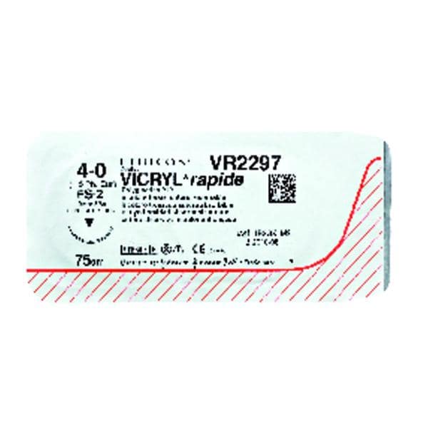 Fil Vicryl rapide ETHICON - 17mm - 3/0 - 75cm - Bote de 36