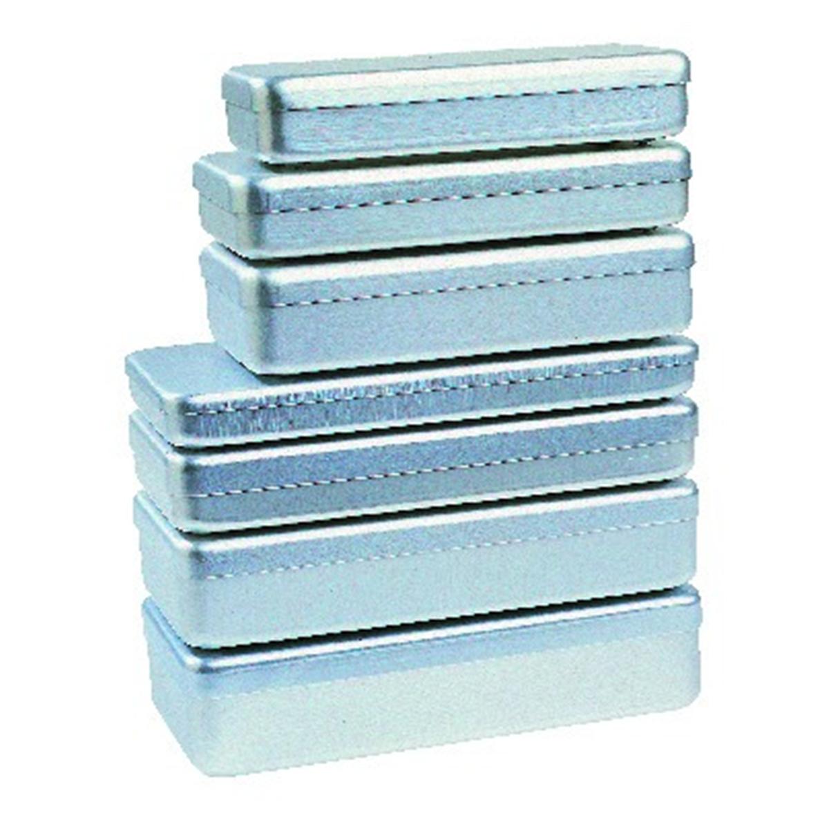 Bote aluminium non perfore NICHROMINOX - 21x10x3cm - Gris