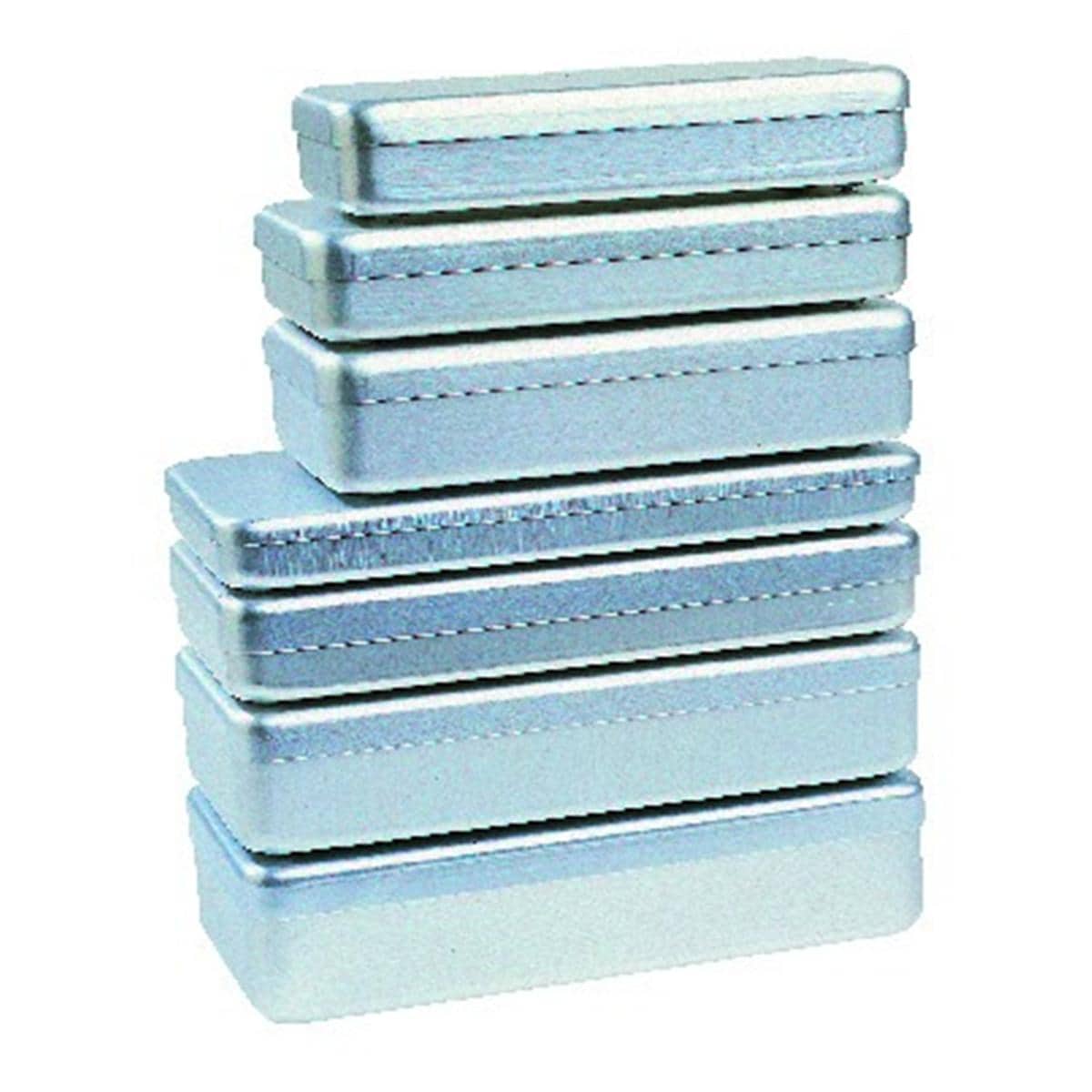 Bote aluminium non perfore NICHROMINOX - 21x10x5cm - Bleu