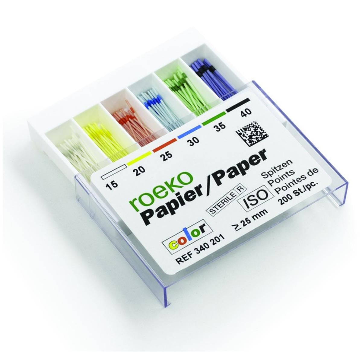 Pointes Papier Iso Color ROEKO - n 40 - Bote de 200
