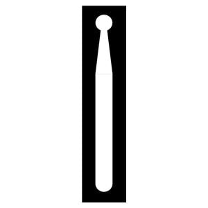 Fraise diamante Maxima HENRY SCHEIN - Boule avec col 802-016M - Bote de 5