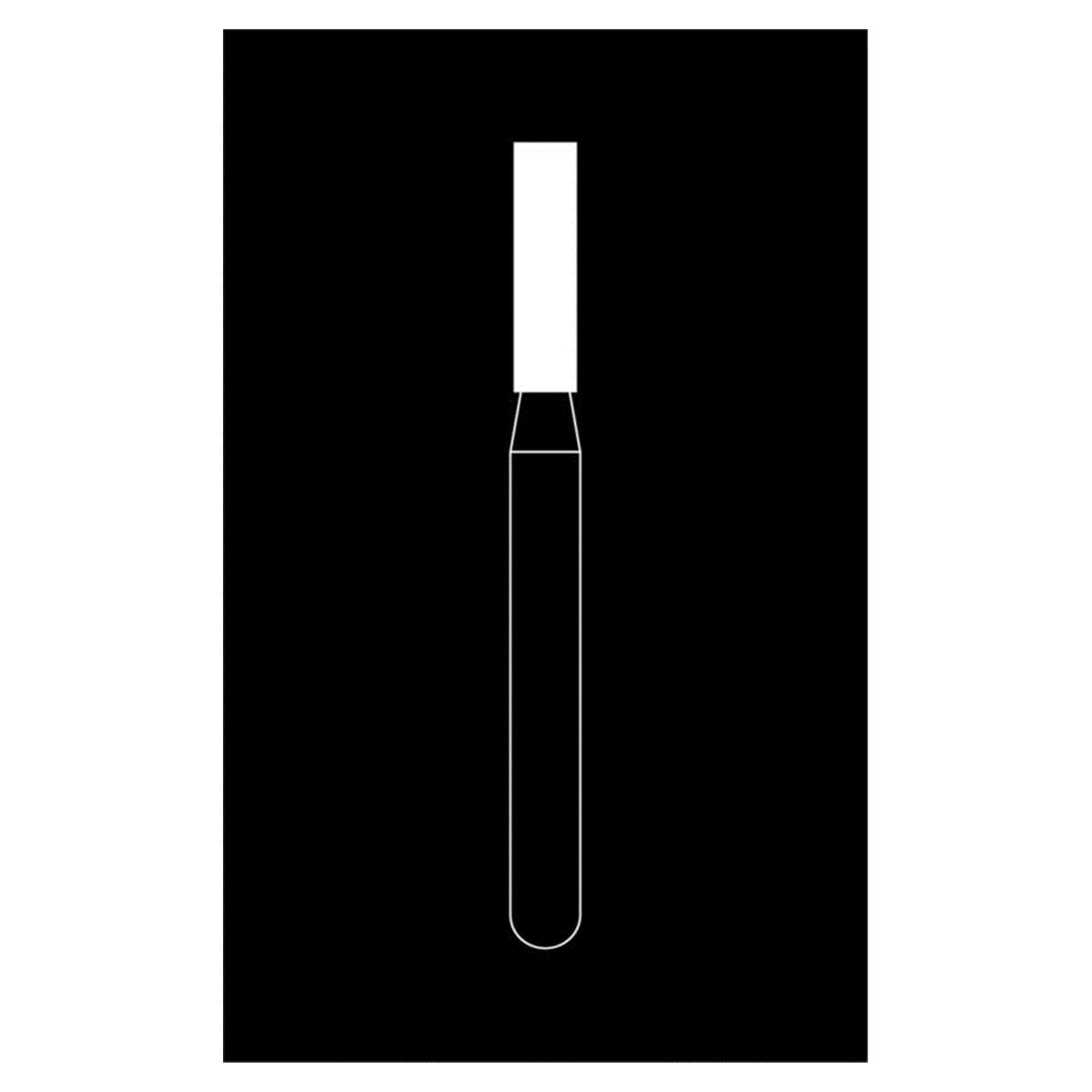 Fraise diamante Maxima HENRY SCHEIN - Cyl. moyen bout plat 836-014M - Bote de 5