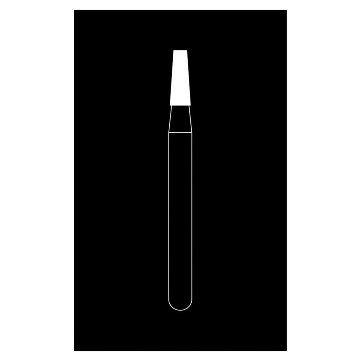 Fraise diamante Maxima HENRY SCHEIN - Cnique courte bout plat 845- 014M - Bote de 5