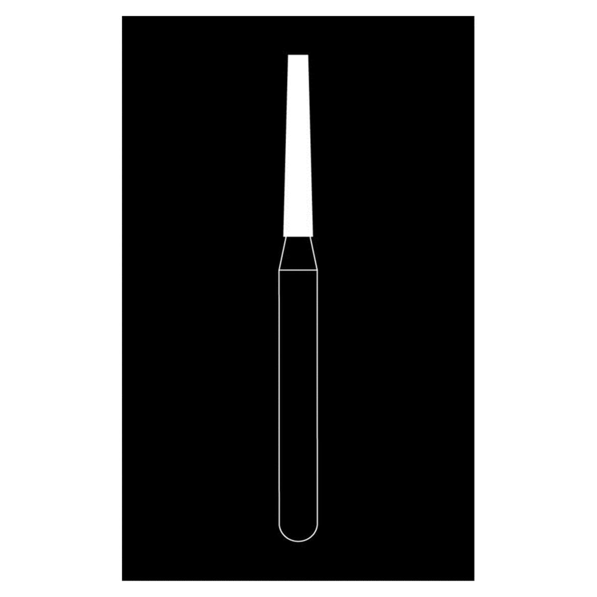 Fraise diamante Maxima HENRY SCHEIN - Cnique longue bout plat 847-012M - Bote de 5