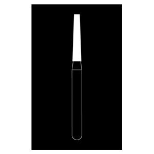 Fraise diamante Maxima HENRY SCHEIN - Cnique longue bout plat 847-014M - Bote de 5