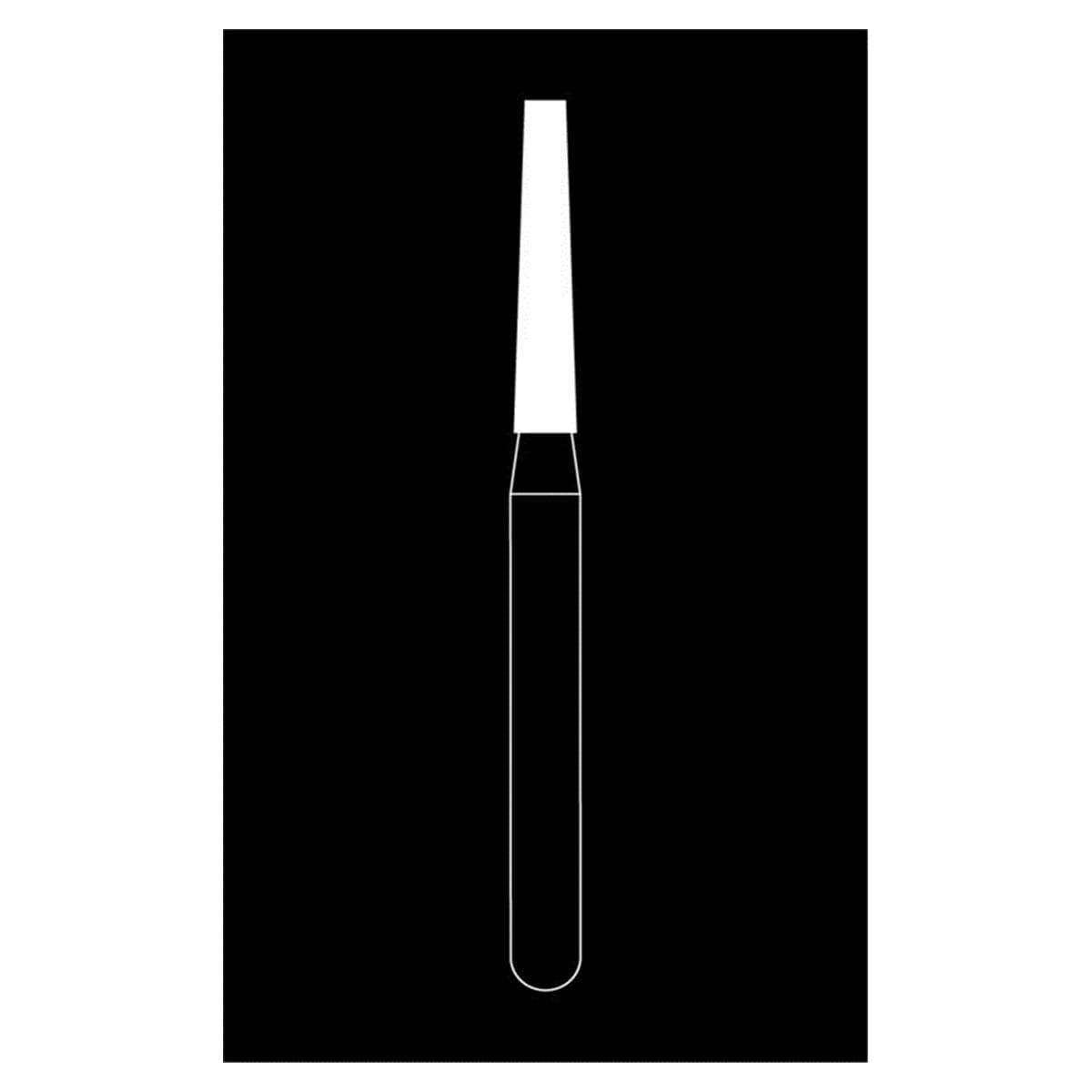 Fraise diamante Maxima HENRY SCHEIN - Cnique longue bout plat 847-014SC- Bote de 5