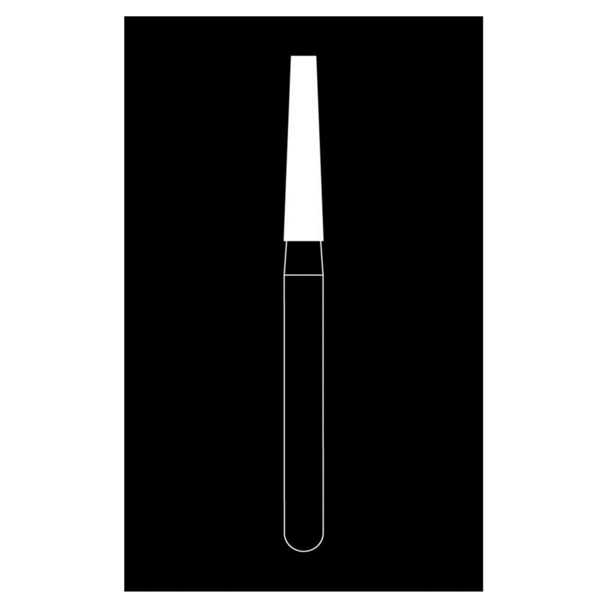 Fraise diamante Maxima HENRY SCHEIN - Cnique longue bout plat 847-016M - Bote de 5