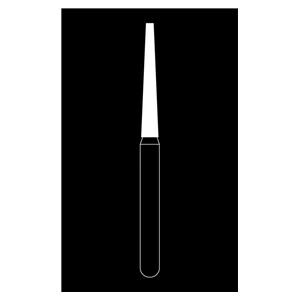 Fraise diamante Maxima HENRY SCHEIN - Cnique longue bout plat 848-014M - Bote de 5