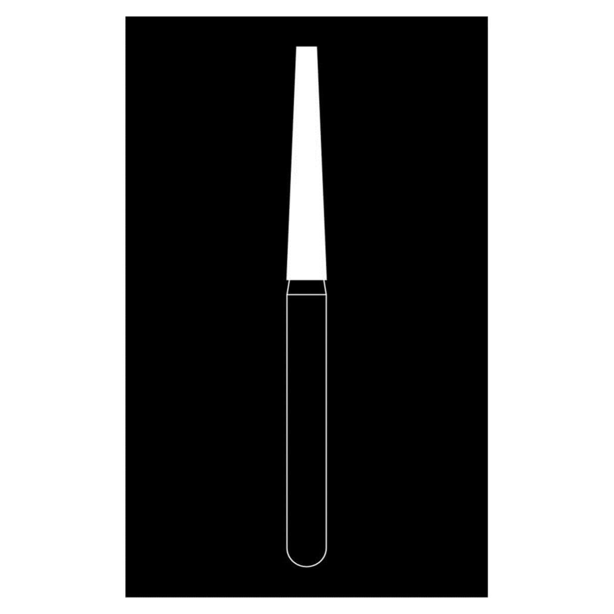 Fraise diamante Maxima HENRY SCHEIN - Cnique longue bout plat 848-016F - Bote de 5