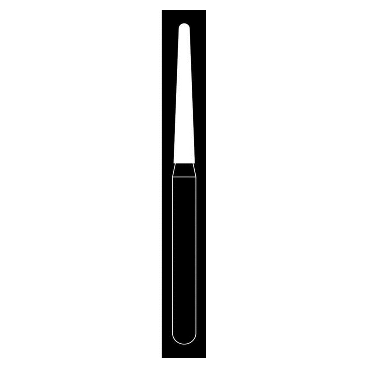 Fraise diamante Maxima HENRY SCHEIN - Cnique bout rond courte 850-014F - Bote de 5