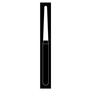Fraise diamante Maxima HENRY SCHEIN - Cnique bout rond courte 850-014F - Bote de 5