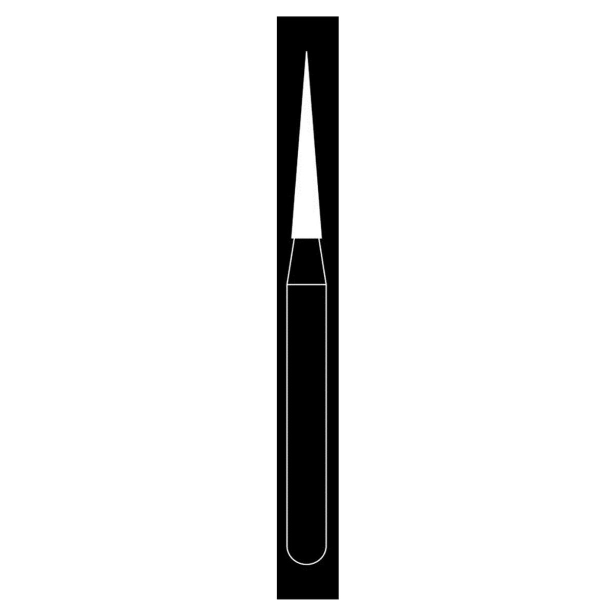 Fraises diamantes Maxima HENRY SCHEIN - Aiguille courte 858-012SF - Bote de 5