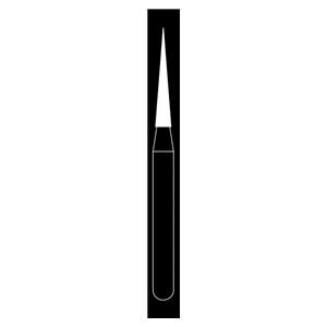Fraises diamantes Maxima HENRY SCHEIN - Aiguille courte 858-012SF - Bote de 5