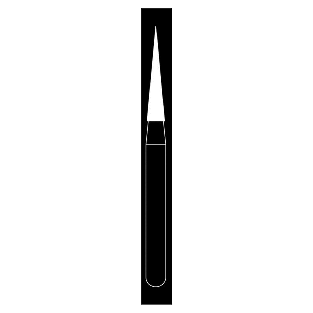 Fraises diamantes Maxima HENRY SCHEIN - Aiguille courte 858-014SF - Bote de 5