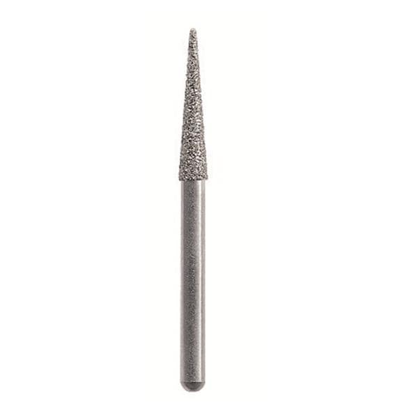 Fraises diamantes Maxima HENRY SCHEIN - Aiguille longue 859-018M - Bote de 5