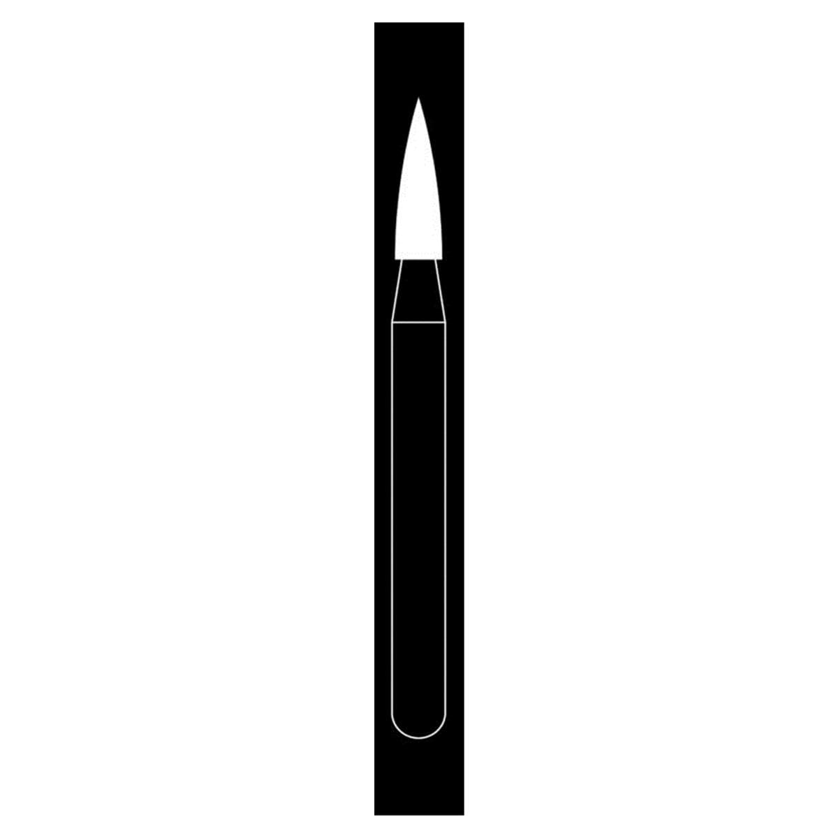 Fraise diamante Maxima HENRY SCHEIN - Flamme courte 860-014C - Bote de 5