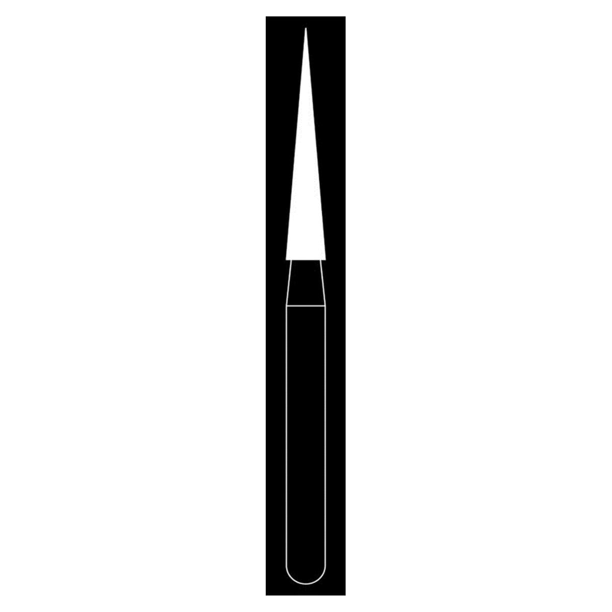 Fraise diamante Maxima HENRY SCHEIN - Aiguille longue 859-014UF FG - Bote de 5