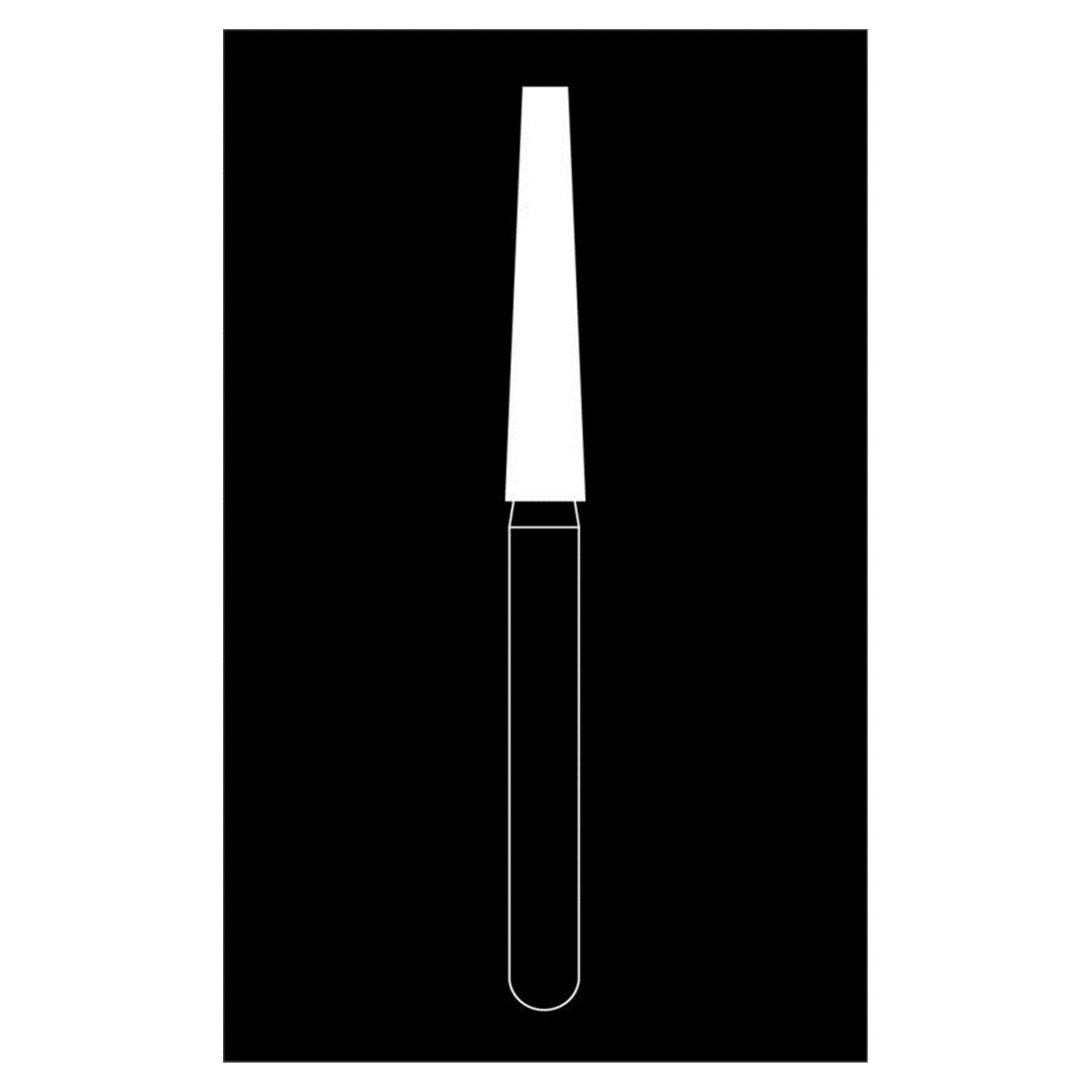 Fraise diamante Maxima HENRY SCHEIN - Cnique longue bout plat 848-018SC FG - Bote de 5
