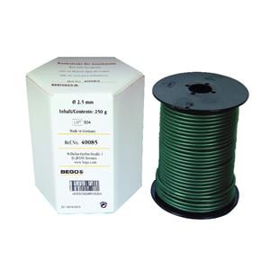 Fils de cire BEGO - Le rouleau de 250 g - Vert - Mi-dur - diam 3,5 - 28m