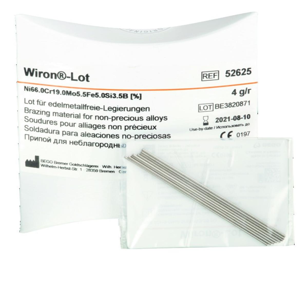 Soudure Wiron BEGO - Le sachet de 6 baguettes arrondies