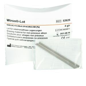 Soudure Wiron BEGO - Le sachet de 6 baguettes arrondies