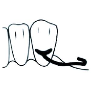 Crochets J obliques SCHEU-DENTAL - La bote de 10 crochets - 1 mm