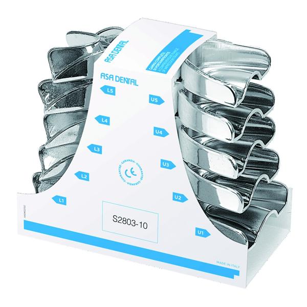 Porte-empreinte inoxs New Super ASA DENTAL - Coffret de 10
