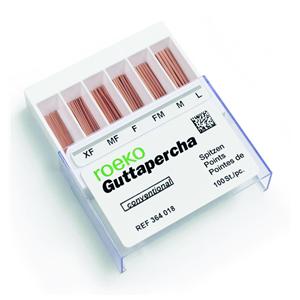 Pointes Gutta Conventionnelles ROEKO - Taille L - Bote de 100