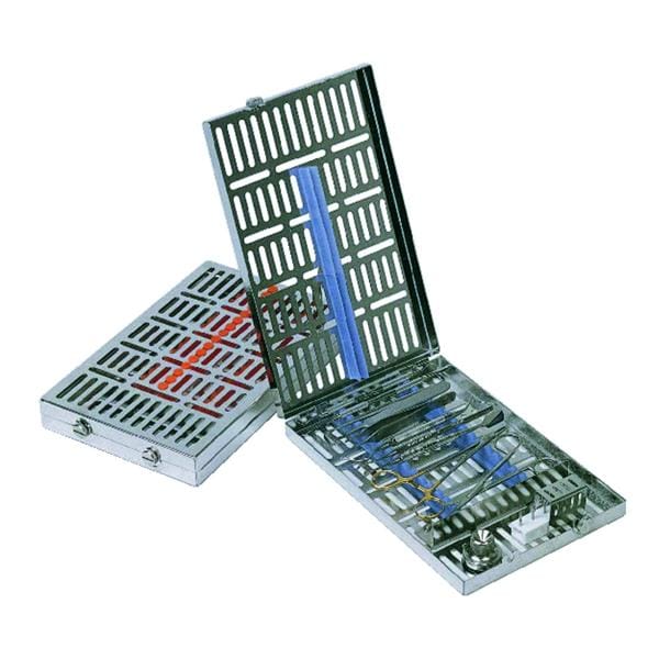 Cassette HU-FRIEDY - DIN - 16 instruments + espace libre - Bleu
