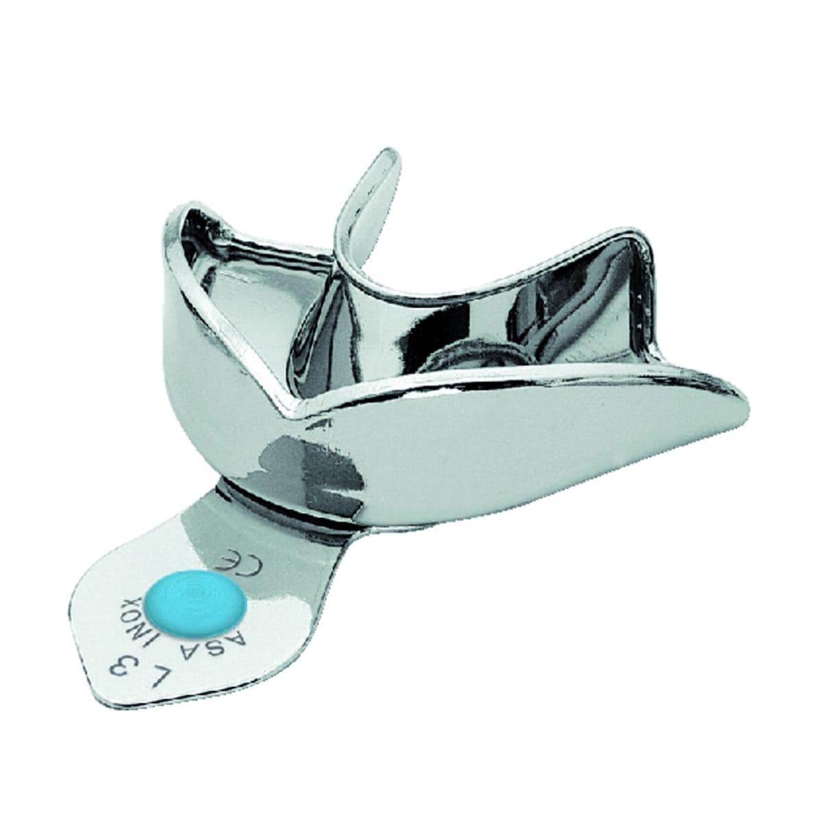Porte-empreinte inox New Super ASA DENTAL - Plein - M - Bas - L3