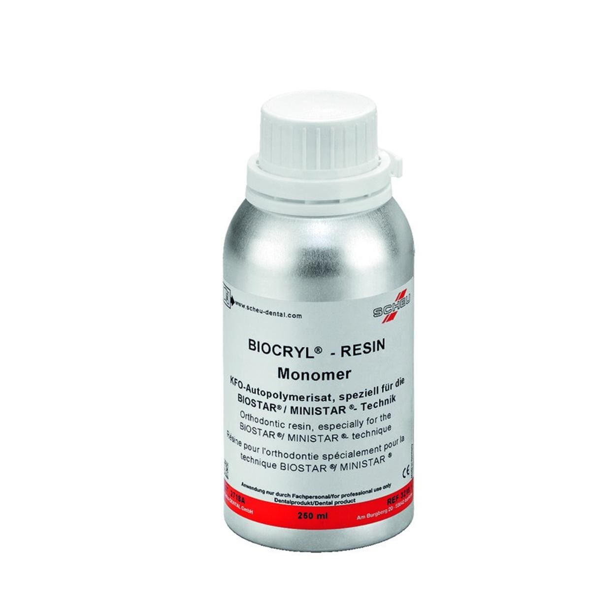 Biocryl-Rsin SCHEU-DENTAL - Monomre - Le flacon de 250 ml