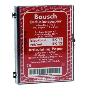 Arti-Check Micromince 40&#181; BAUSCH - BK12 - rouge - Bote de 100 feuilles