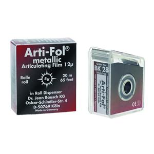 Arti-Fol Metallic Bk28 12&#181; BAUSCH - BK28 noir/rouge - Rouleau de 20m