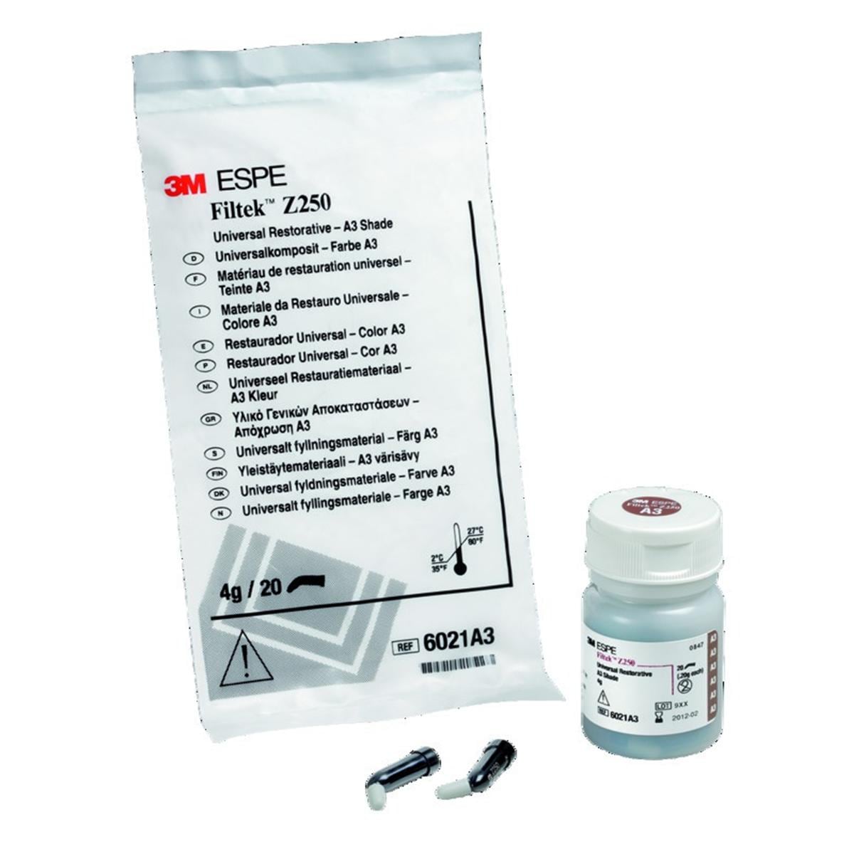 Filtek Z250 3M - A3 - Unidoses de 0,2g - Bote de 20